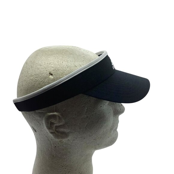 Adidas Black White Polyester Spandex Visor Cap Golf Run Jog Exercise Unisex OS - Picture 5 of 8
